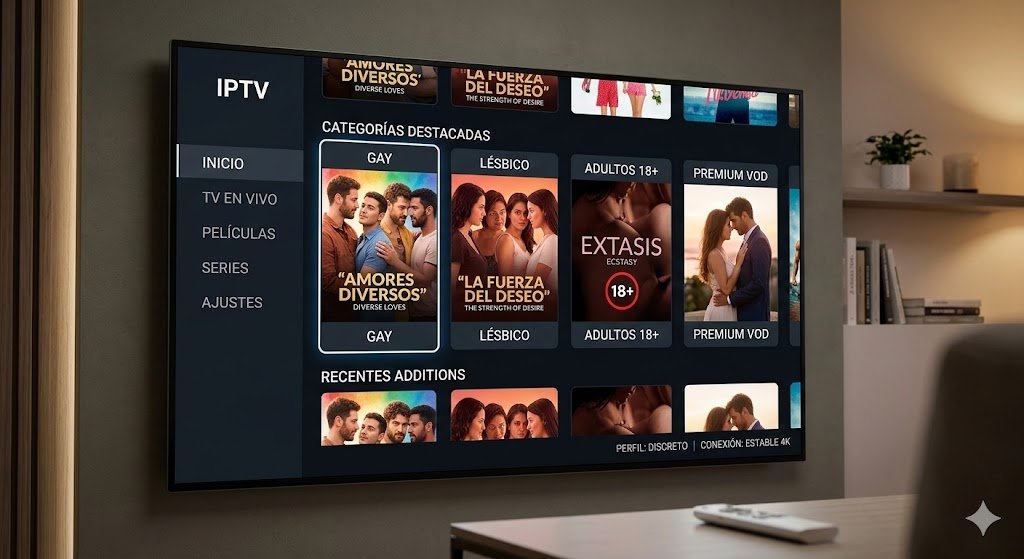 Guía Completa de Contenido Adultos, Gay y Lésbico en tu Lista IPTV España (2026)